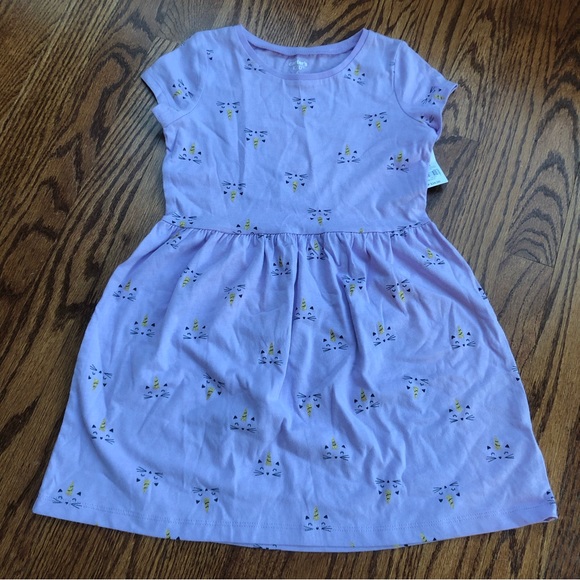 NEW Carter’s Caticorn Dress 4 - Picture 1 of 7
